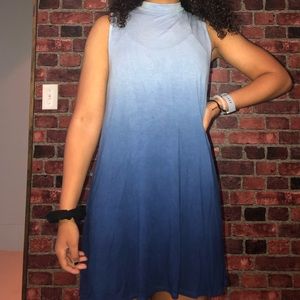 High Neck Ombré Dress